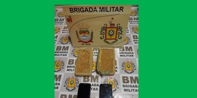 Brigada Militar prende dupla com 2 Kg de crack em Camaquã