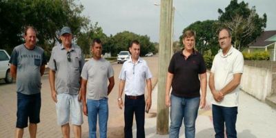 Vereadores progressistas de Camaquã visitam obras em São Lourenço do Sul