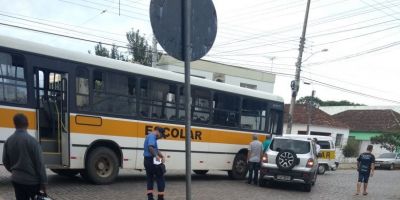 Registrado, ontem, acidente de trânsito na esquina do Guarany em Camaquã