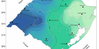 Próxima semana será de chuvas fortes e temperaturas amenas no RS