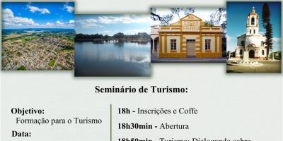 Seminário de Turismo em Camaquã ocorre dia 23 de maio