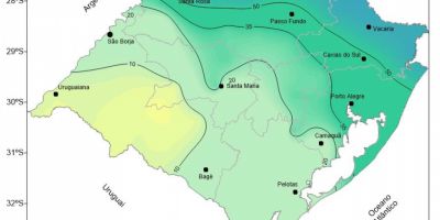 Previsão é de frio e chuva permanecerem no RS na próxima semana