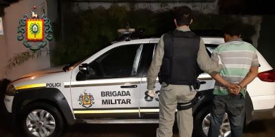 Brigada Militar prende homem acusado de assalto em Camaquã