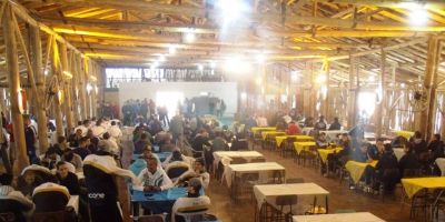 Arambaré - confraternização feita para as delegações que participaram do Brasileiro de Futebol 7