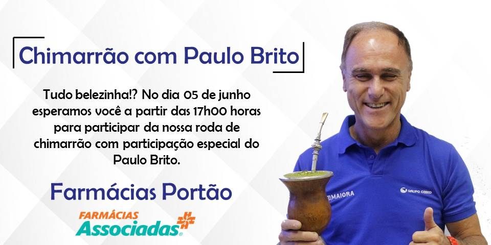 Arena LVD completa 1 ano nesta terça (5) e para comemorar traz a Camaquã Paulo Brito