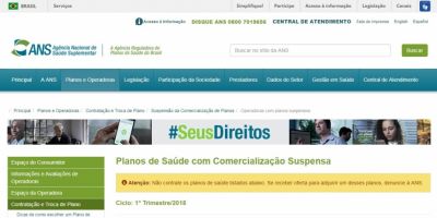 Entra em vigor a partir de hoje suspensão de 31 planos de saúde