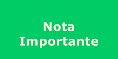 Nota importante sobre o Passe Livre Estudantil
