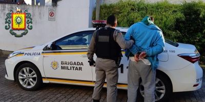 Brigada Militar prende procurado pela Justiça no bairro Jardim do Forte, em Camaquã