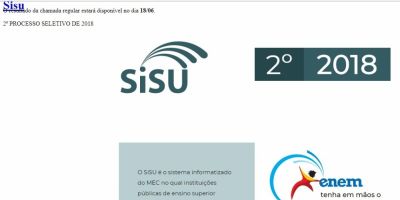 MEC divulga hoje resultado do Sisu