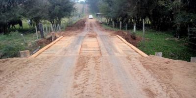 Infraestrutura reconstrói a ponte do Bonito, em Camaquã