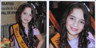 Menina camaquense precisando de apoio financeiro para buscar seu sonho de ser modelo