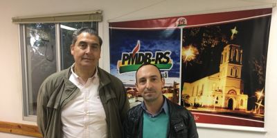 Deputado federal Giovani Feltes visita gabinete do vereador Vinícios Araújo 