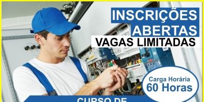 Inscrições abertas para Curso de Eletricista Residencial e Comercial em Camaquã