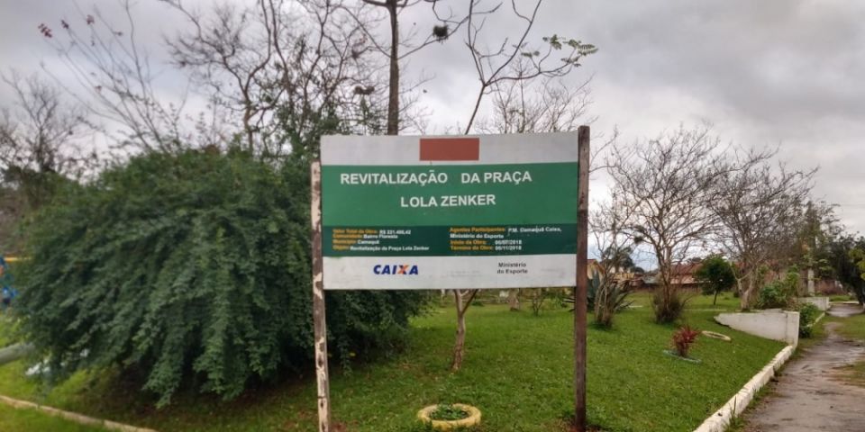 Iniciam as obras de revitalização das praças dos bairros Floresta e Cohab em Camaquã