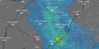 Defesa Civil alerta para riscos meteorológicos no RS neste sábado
