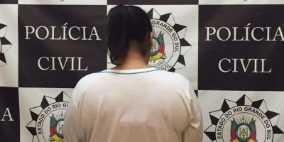 Mulher é presa em Tapes acusada de envolvimento em homicídio