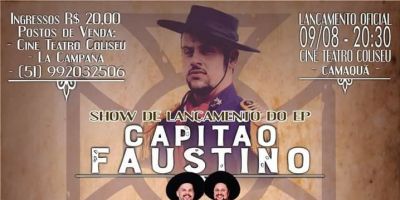 Capitão Faustino faz show de lançamento do novo EP