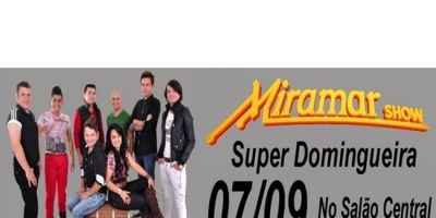 Publicidade: neste domingo tem Domingueira no Salão Central com a Banda Miramar Show