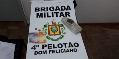 Brigada Militar prende homem com quase meio quilo de droga em Dom Feliciano