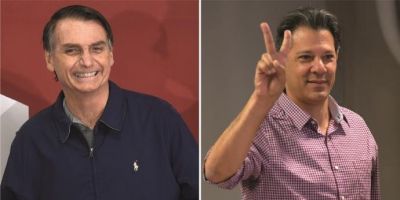 Bolsonaro e Haddad disputarão segundo turno das eleições presidenciais