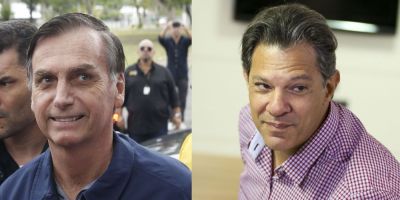 No 1º turno, Bolsonaro venceu em 23 capitais, Haddad em três