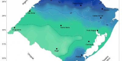 Próxima semana terá chuvas em todo o Rio Grande do Sul