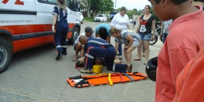 Idosa é atropelada por moto no bairro Viégas em Camaquã