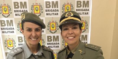 Tenente Lucélia se apresenta na 2ª Cia de São Lourenço do Sul