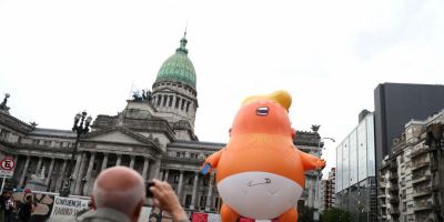 Bebê Trump é o protagonista dos protestos do G20