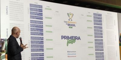 CBF sorteia confrontos da primeira fase da Copa do Brasil