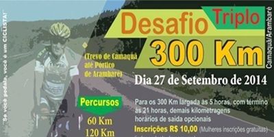 1º Desafio Triplo 300Km em Camaquã acontece no próximo sábado (27/9) 