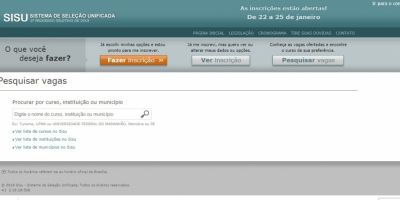 Notas de corte do Sisu serão divulgadas em quatro horários