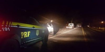 Acidente entre automóvel e caminhão provoca uma morte na BR 386