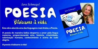 Iara Schmegel estará lançando um novo livro durante a 34ª Feira do Livro de Camaquã