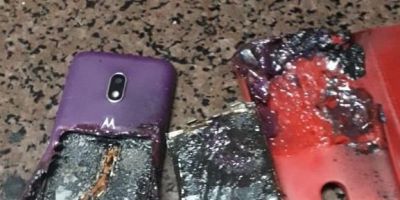 Celular explode enquanto carregava em Santa Cruz do Sul