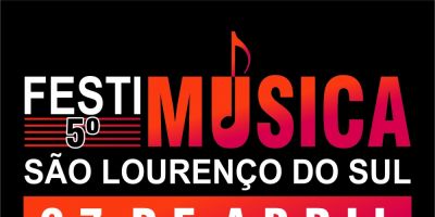 Última semana para se inscrever no Festimúsica em São Lourenço do Sul 