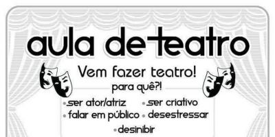 Abertas as inscrições para aulas de teatro em Camaquã