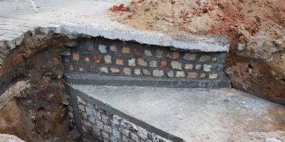 Galeria que desmoronou é reconstruída no centro de Camaquã