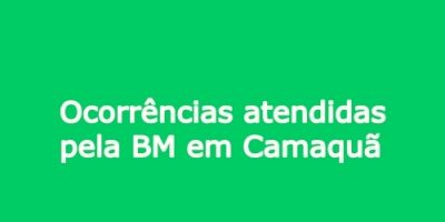 Ocorrências atendidas pela Brigada Militar em Camaquã/RS (17, 18 e 19.10.2014)