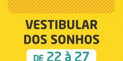 Polo Servi - Uniasselvi Camaquã: vestibular dos sonhos. De 22 a 27 de abril