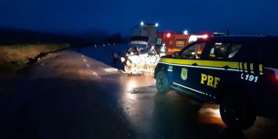 Acidente deixa um morto e dois feridos em Lagoa Vermelha
