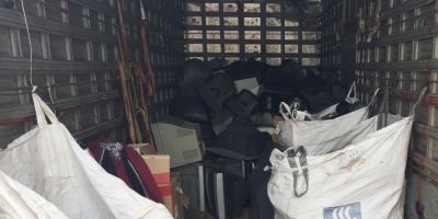 Coleta de lixo eletrônico chega a 10 toneladas em São Lourenço do Sul