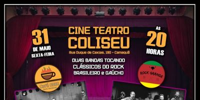 Cine Teatro Coliseu promove show de rock gaúcho e brasileiro