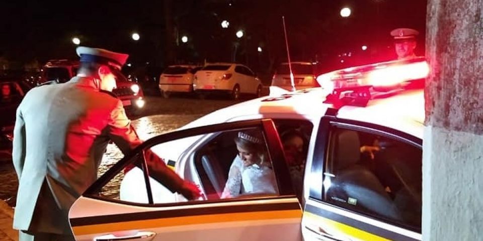 Brigada Militar realiza sonho de noiva em São Lourenço do Sul