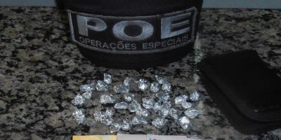 Rio Grande - POE/6º BPM prende traficante na Cibrazem