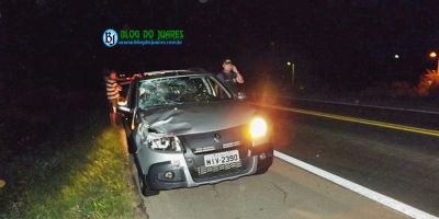 Camaquã - homem morre atropelado na BR-116, Km 382,4, no Monte Castelo