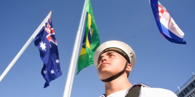 Bandeira do Brasil é hasteada em cerimônia na Universíade de Napoli