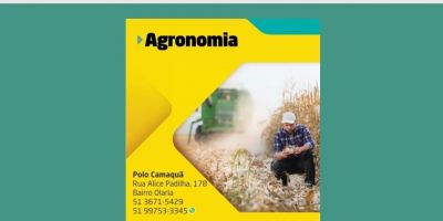 Polo Servi - Uniasselvi Camaquã: matrículas abertas para o curso de Agronomia