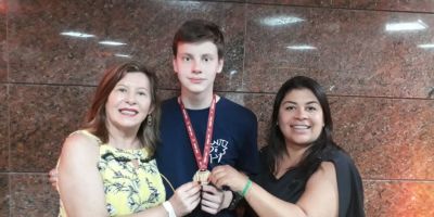 Estudante de São Lourenço do Sul conquista medalha de ouro da Olimpíada Brasileira de Matemática