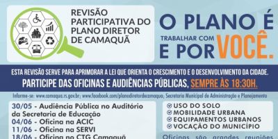 Núcleo Gestor de Camaquã realiza 5ª Oficina de Revisão do Plano Diretor